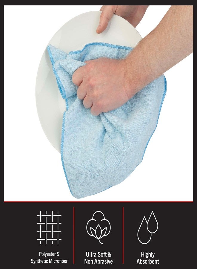 Stalwart Microfiber Cleaning Cloth Set - 24-Pack of Microfiber Towels for Cars, Home, and Kitchen - Lint-Free Absorbent 12.6-Inch Cleaning Rags - Image 3